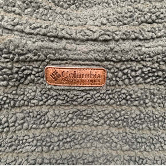 Columbia Gray Sherpa Fleece Jacket size L - Picture 8 of 9